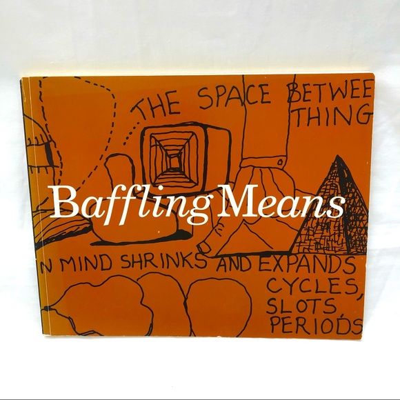 Baffling Means Writings / Drawings by Clark Coolidge & Philip Guston Art Book